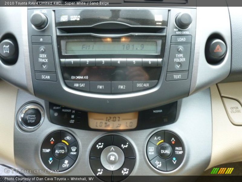 Super White / Sand Beige 2010 Toyota RAV4 Limited 4WD