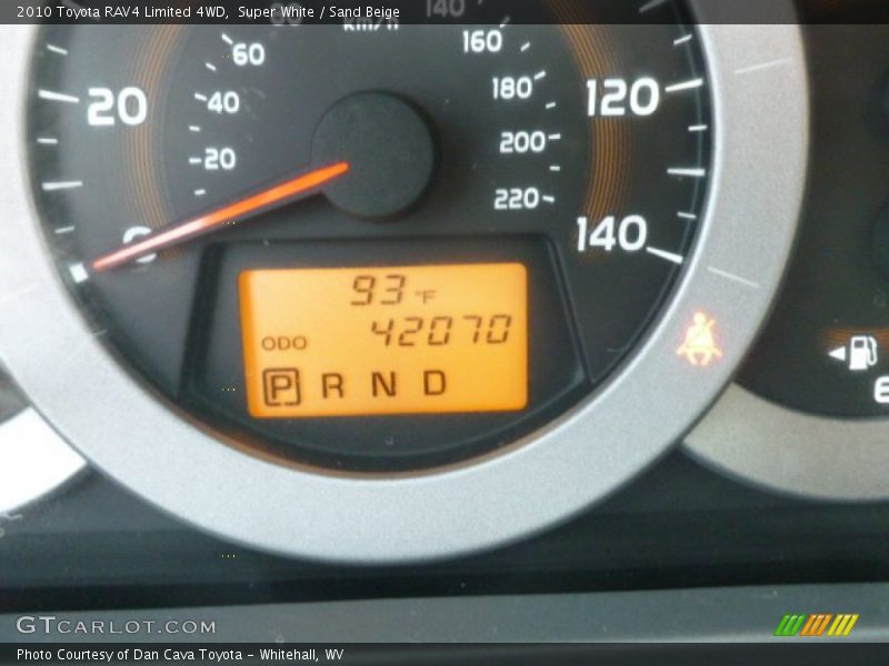 Super White / Sand Beige 2010 Toyota RAV4 Limited 4WD