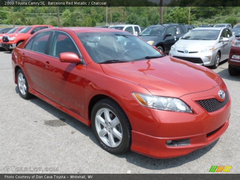 Barcelona Red Metallic / Charcoal 2009 Toyota Camry SE