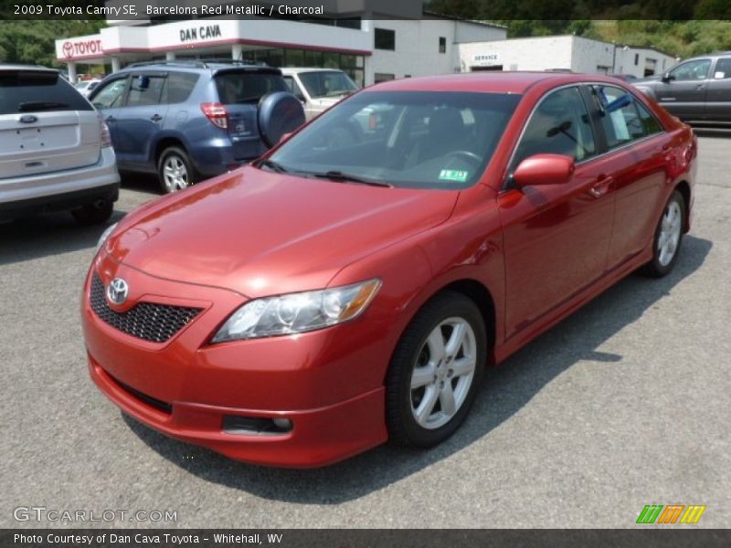 Barcelona Red Metallic / Charcoal 2009 Toyota Camry SE