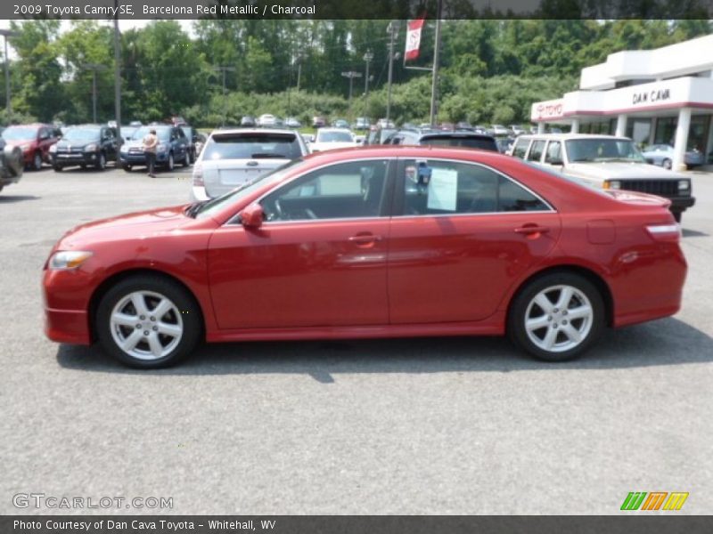 Barcelona Red Metallic / Charcoal 2009 Toyota Camry SE