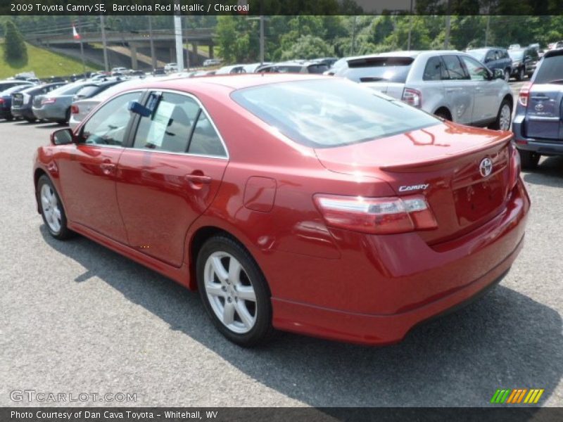 Barcelona Red Metallic / Charcoal 2009 Toyota Camry SE