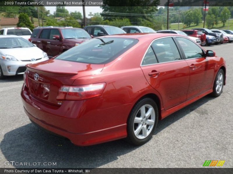Barcelona Red Metallic / Charcoal 2009 Toyota Camry SE