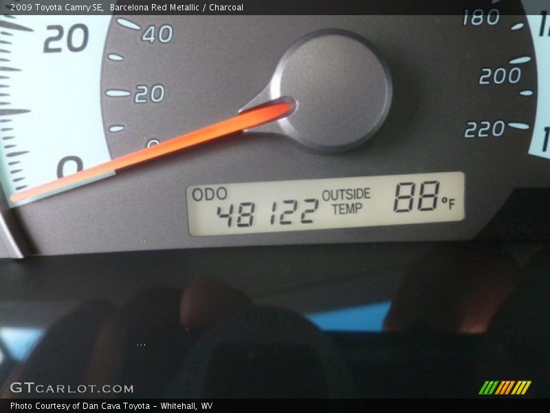 Barcelona Red Metallic / Charcoal 2009 Toyota Camry SE