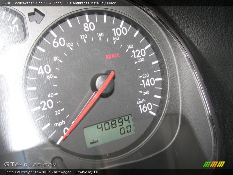 Blue Anthracite Metallic / Black 2006 Volkswagen Golf GL 4 Door