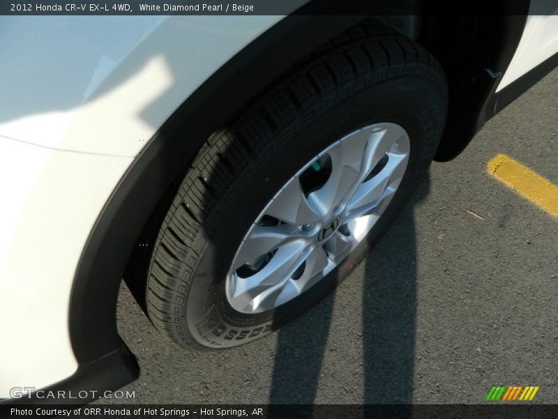 White Diamond Pearl / Beige 2012 Honda CR-V EX-L 4WD
