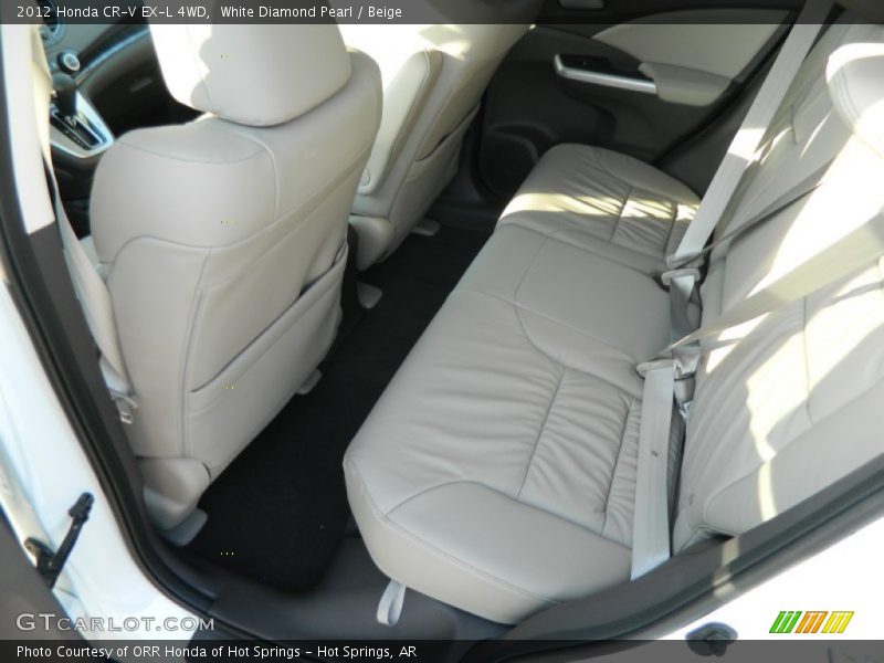 White Diamond Pearl / Beige 2012 Honda CR-V EX-L 4WD