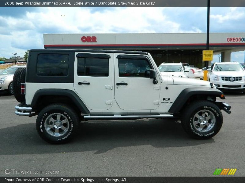Stone White / Dark Slate Gray/Med Slate Gray 2008 Jeep Wrangler Unlimited X 4x4