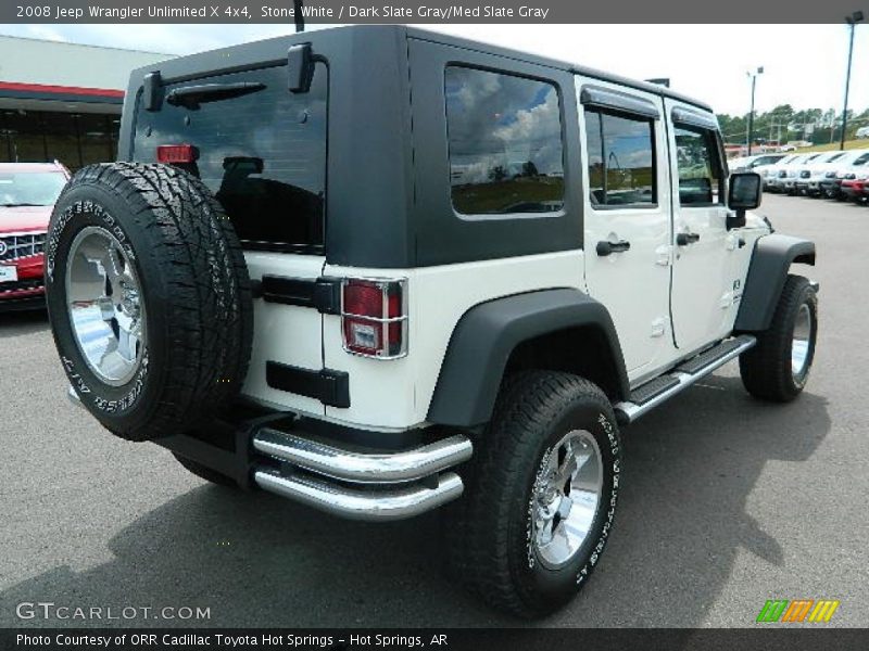 Stone White / Dark Slate Gray/Med Slate Gray 2008 Jeep Wrangler Unlimited X 4x4