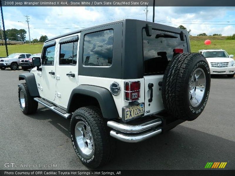 Stone White / Dark Slate Gray/Med Slate Gray 2008 Jeep Wrangler Unlimited X 4x4