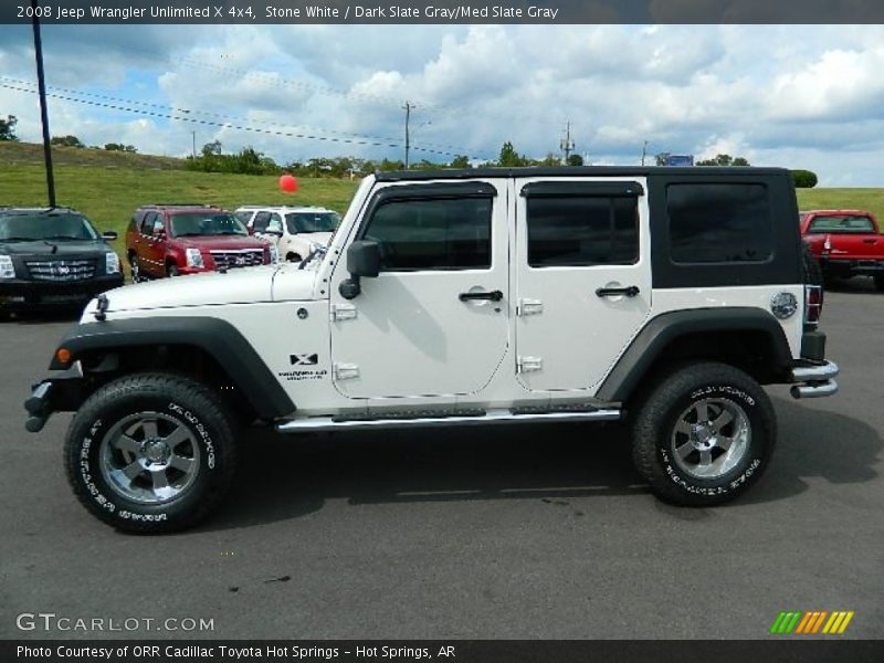 Stone White / Dark Slate Gray/Med Slate Gray 2008 Jeep Wrangler Unlimited X 4x4