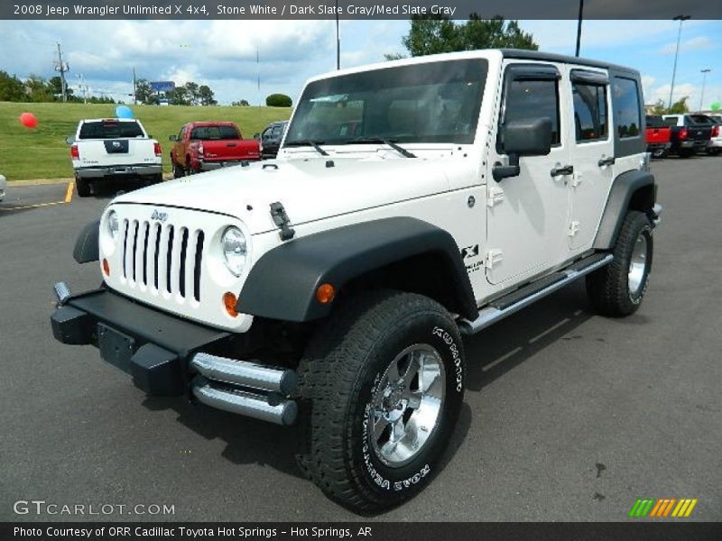 Stone White / Dark Slate Gray/Med Slate Gray 2008 Jeep Wrangler Unlimited X 4x4