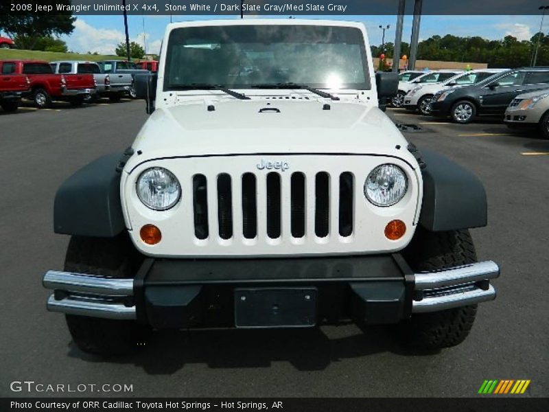 Stone White / Dark Slate Gray/Med Slate Gray 2008 Jeep Wrangler Unlimited X 4x4