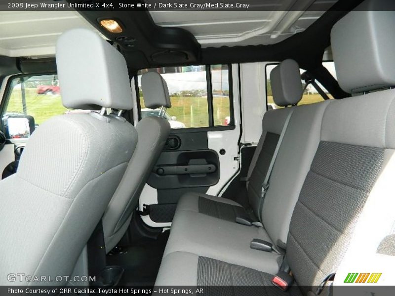 Stone White / Dark Slate Gray/Med Slate Gray 2008 Jeep Wrangler Unlimited X 4x4