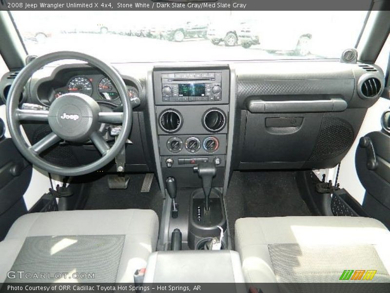 Stone White / Dark Slate Gray/Med Slate Gray 2008 Jeep Wrangler Unlimited X 4x4