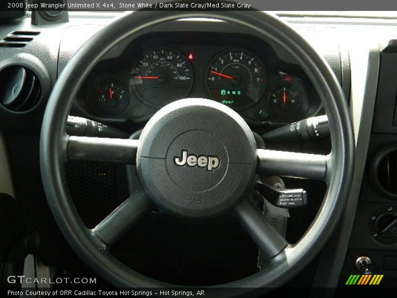Stone White / Dark Slate Gray/Med Slate Gray 2008 Jeep Wrangler Unlimited X 4x4