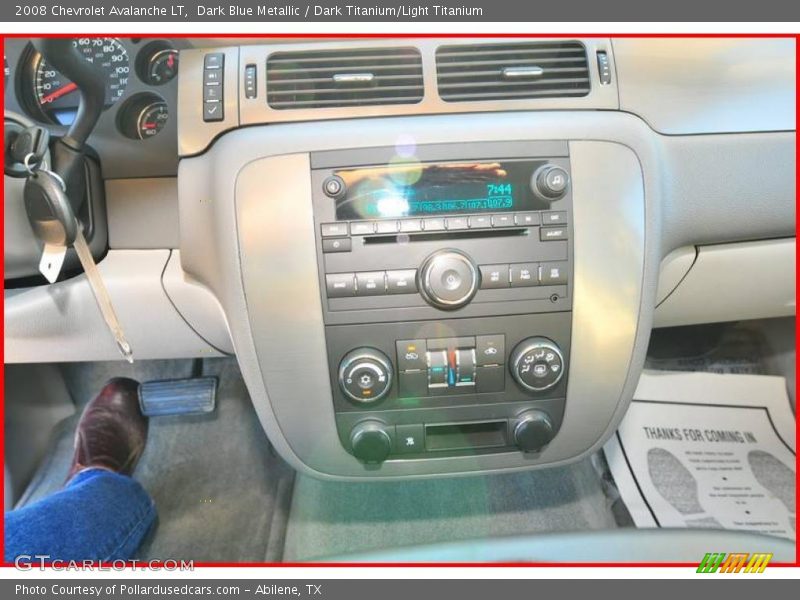 Dark Blue Metallic / Dark Titanium/Light Titanium 2008 Chevrolet Avalanche LT