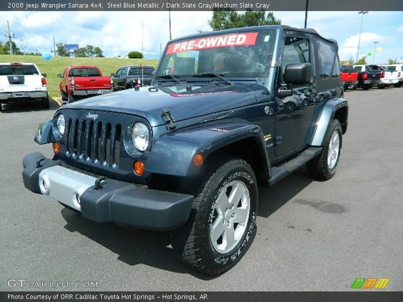 Steel Blue Metallic / Dark Slate Gray/Medium Slate Gray 2008 Jeep Wrangler Sahara 4x4