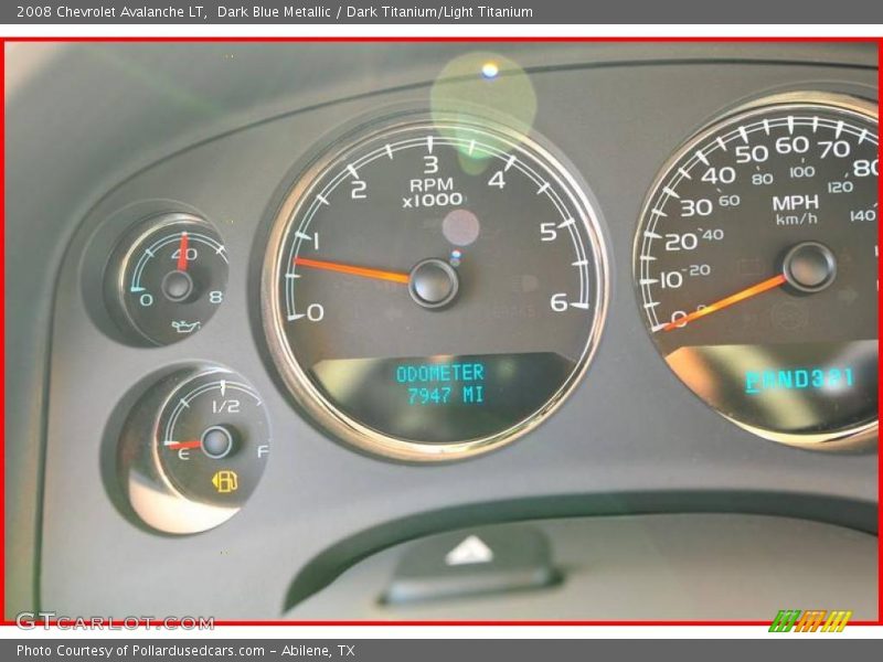 Dark Blue Metallic / Dark Titanium/Light Titanium 2008 Chevrolet Avalanche LT