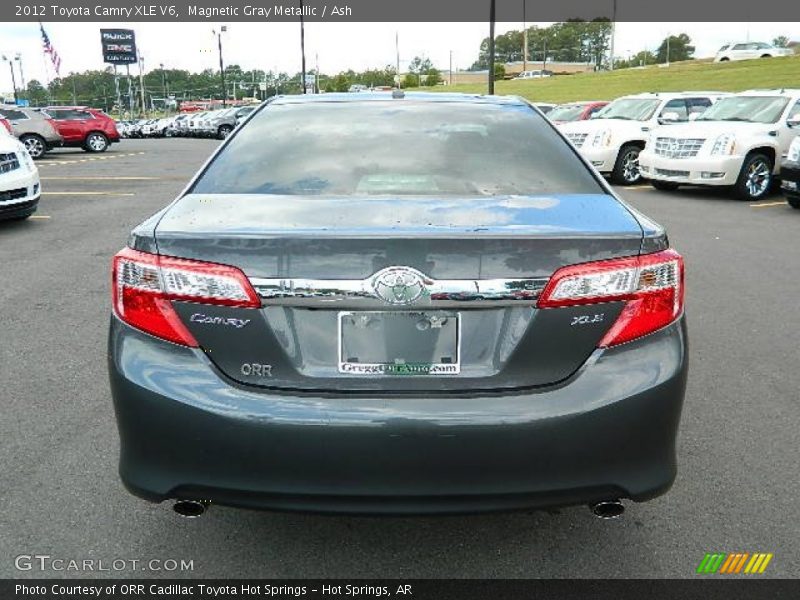 Magnetic Gray Metallic / Ash 2012 Toyota Camry XLE V6