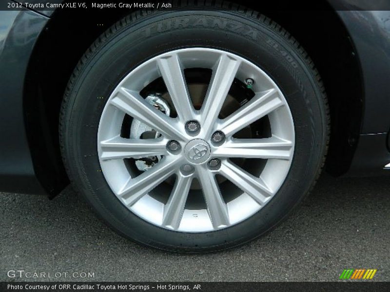 Magnetic Gray Metallic / Ash 2012 Toyota Camry XLE V6