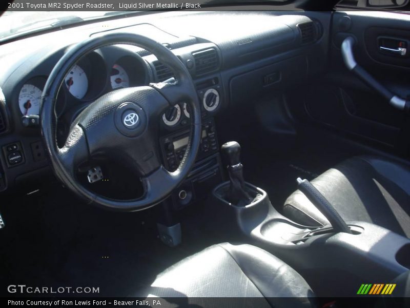 Liquid Silver Metallic / Black 2001 Toyota MR2 Spyder Roadster