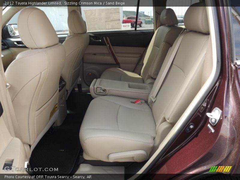 Sizzling Crimson Mica / Sand Beige 2012 Toyota Highlander Limited