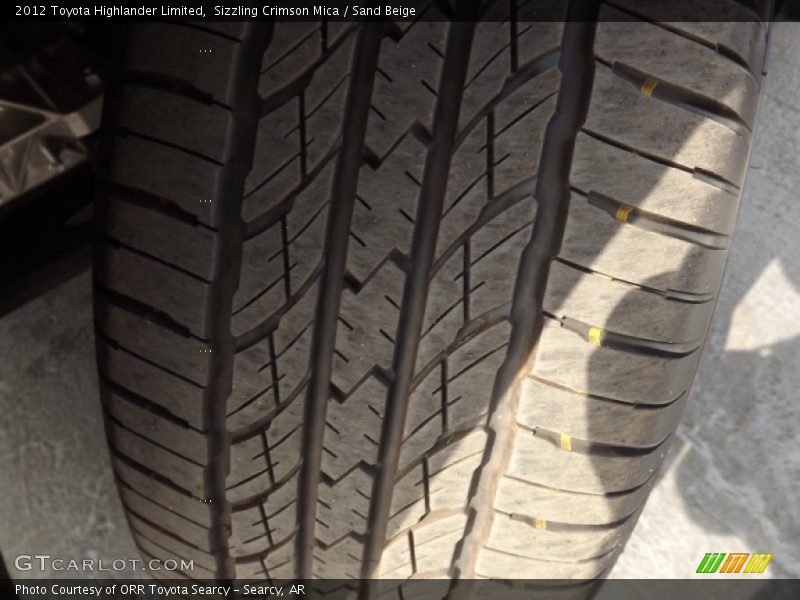 Sizzling Crimson Mica / Sand Beige 2012 Toyota Highlander Limited