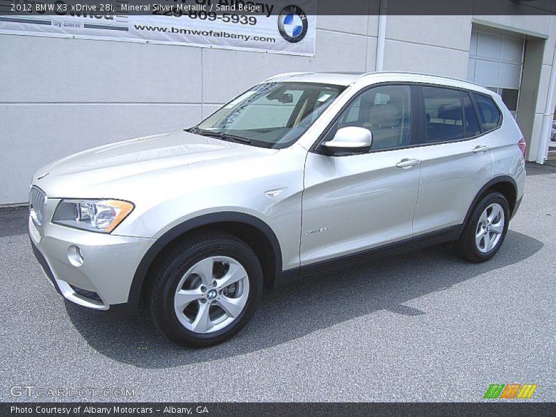 Mineral Silver Metallic / Sand Beige 2012 BMW X3 xDrive 28i