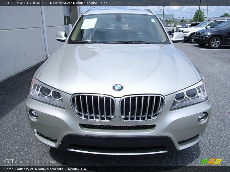 Mineral Silver Metallic / Sand Beige 2012 BMW X3 xDrive 28i