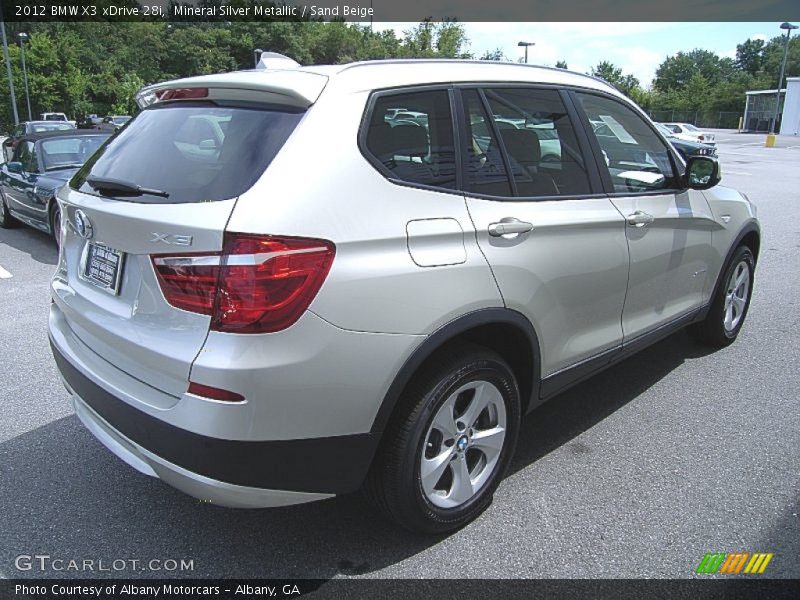 Mineral Silver Metallic / Sand Beige 2012 BMW X3 xDrive 28i