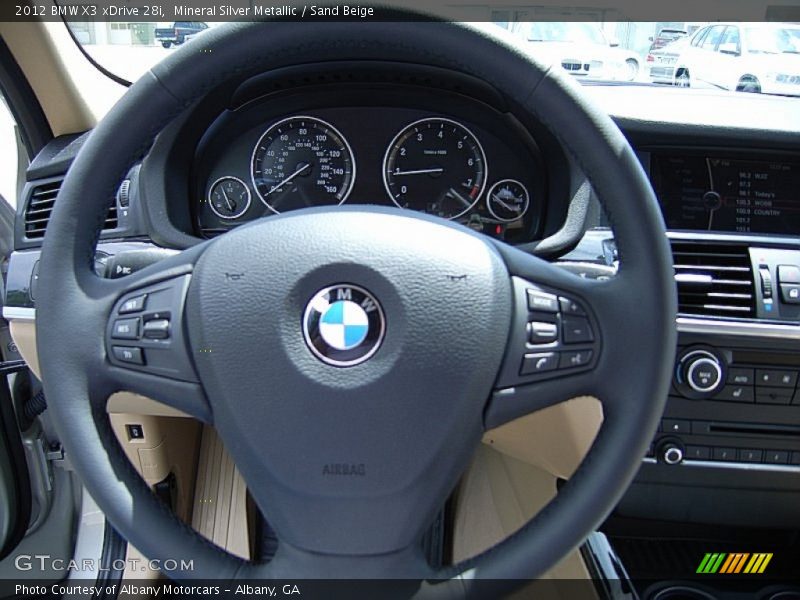 Mineral Silver Metallic / Sand Beige 2012 BMW X3 xDrive 28i