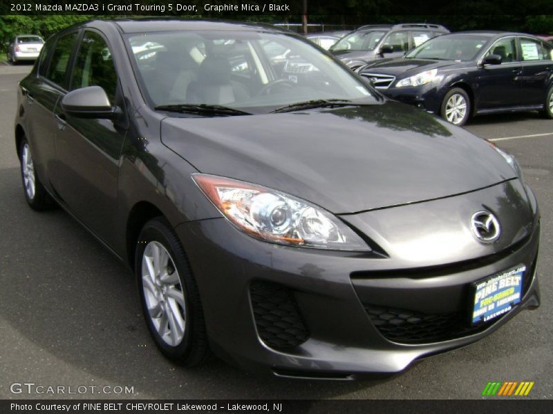 Graphite Mica / Black 2012 Mazda MAZDA3 i Grand Touring 5 Door