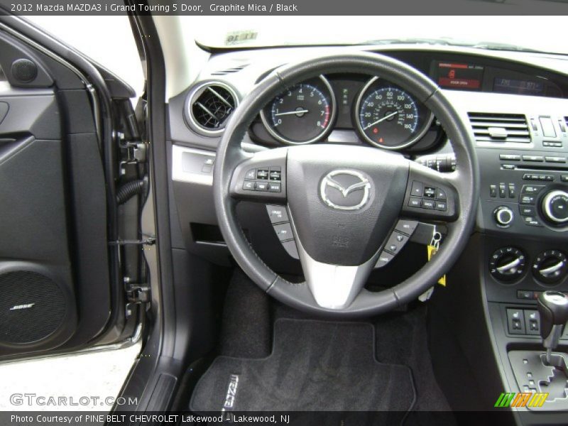 Graphite Mica / Black 2012 Mazda MAZDA3 i Grand Touring 5 Door