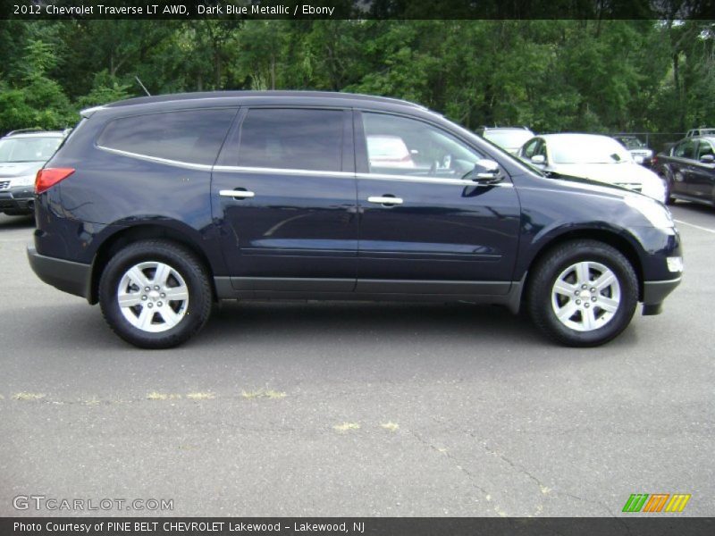 Dark Blue Metallic / Ebony 2012 Chevrolet Traverse LT AWD