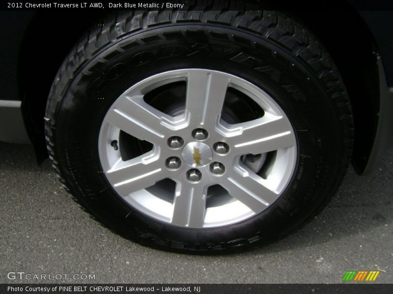 Dark Blue Metallic / Ebony 2012 Chevrolet Traverse LT AWD