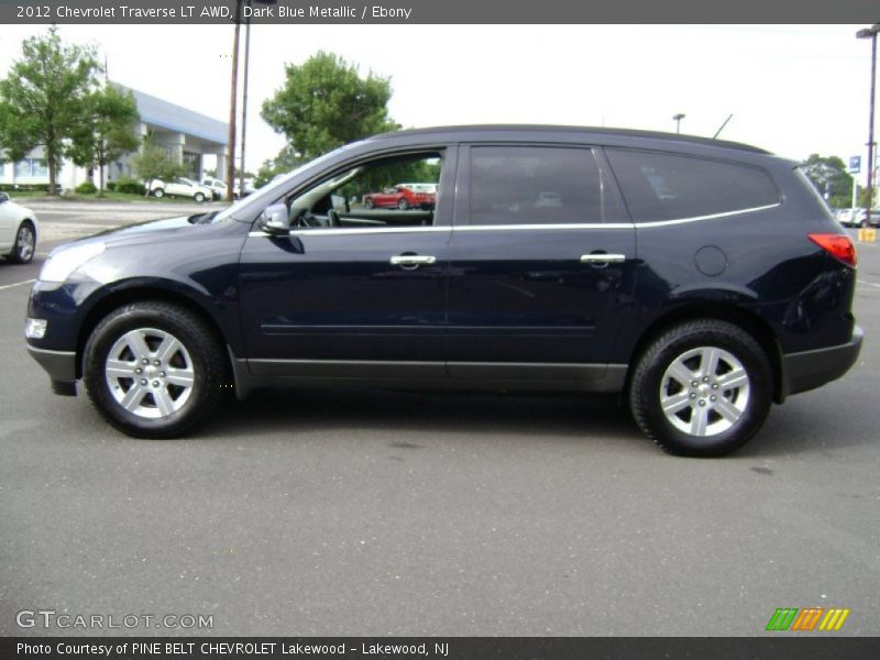 Dark Blue Metallic / Ebony 2012 Chevrolet Traverse LT AWD