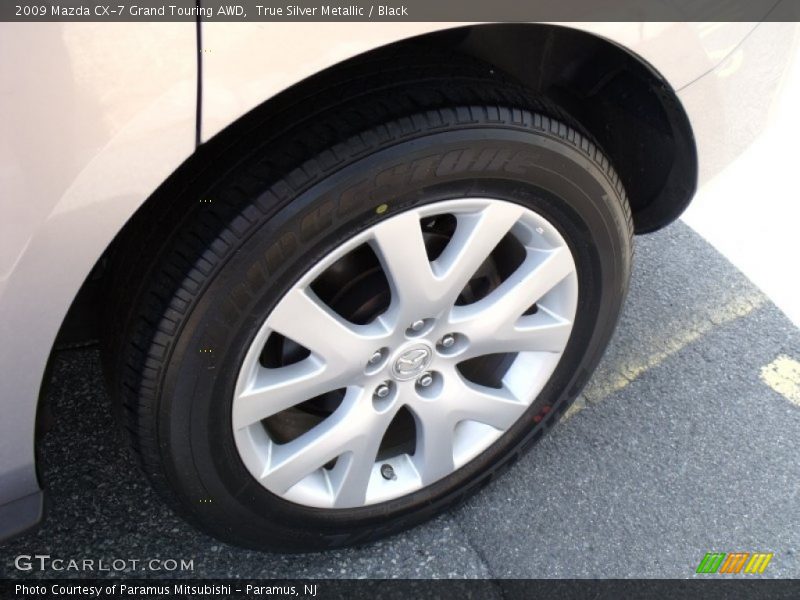 True Silver Metallic / Black 2009 Mazda CX-7 Grand Touring AWD