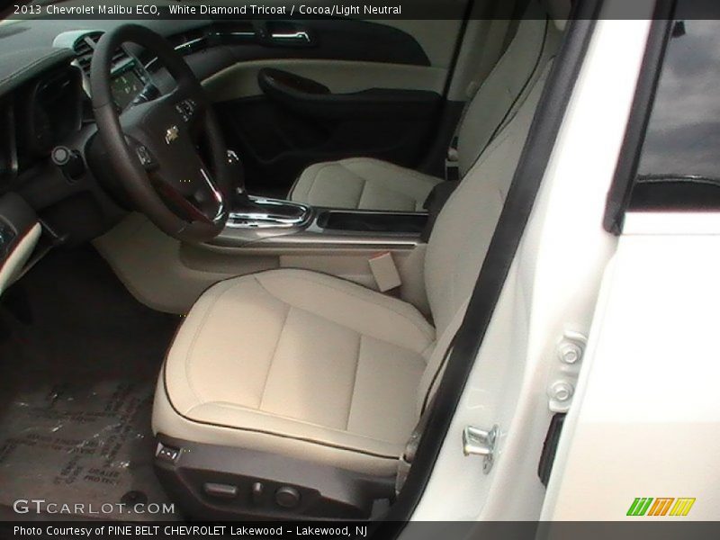 White Diamond Tricoat / Cocoa/Light Neutral 2013 Chevrolet Malibu ECO