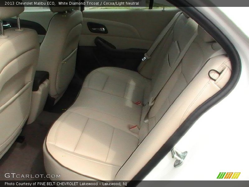 White Diamond Tricoat / Cocoa/Light Neutral 2013 Chevrolet Malibu ECO
