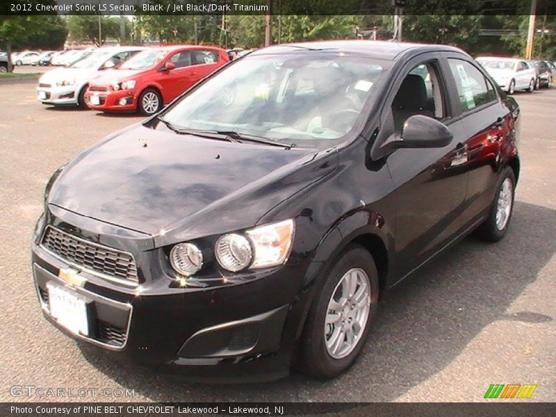 Black / Jet Black/Dark Titanium 2012 Chevrolet Sonic LS Sedan
