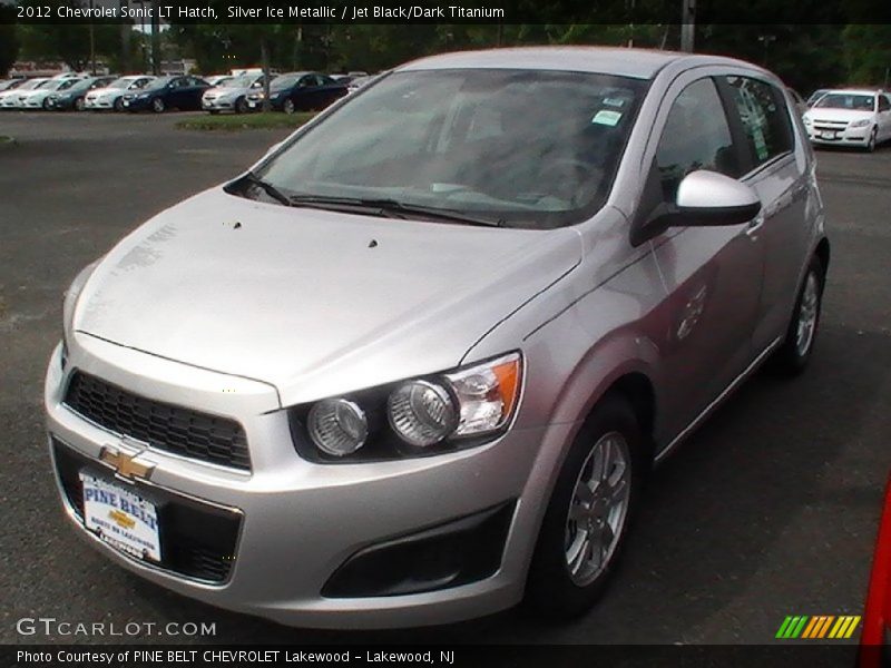 Silver Ice Metallic / Jet Black/Dark Titanium 2012 Chevrolet Sonic LT Hatch