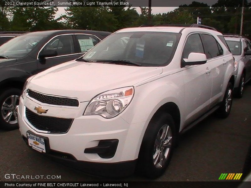 Summit White / Light Titanium/Jet Black 2012 Chevrolet Equinox LT