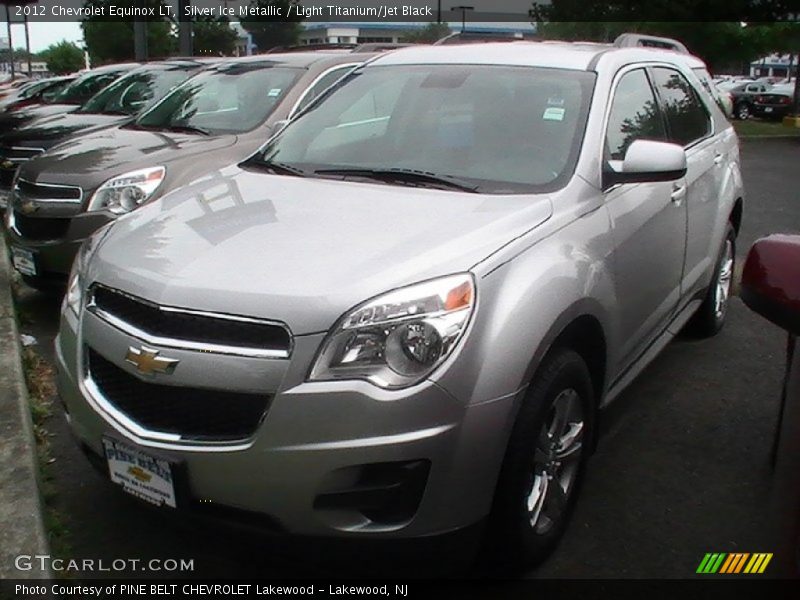 Silver Ice Metallic / Light Titanium/Jet Black 2012 Chevrolet Equinox LT