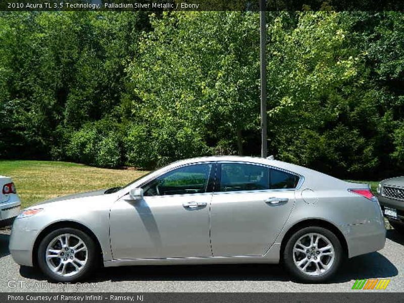 Palladium Silver Metallic / Ebony 2010 Acura TL 3.5 Technology