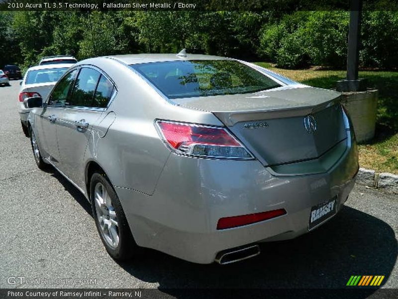Palladium Silver Metallic / Ebony 2010 Acura TL 3.5 Technology