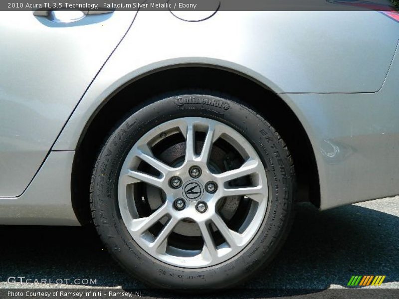 Palladium Silver Metallic / Ebony 2010 Acura TL 3.5 Technology