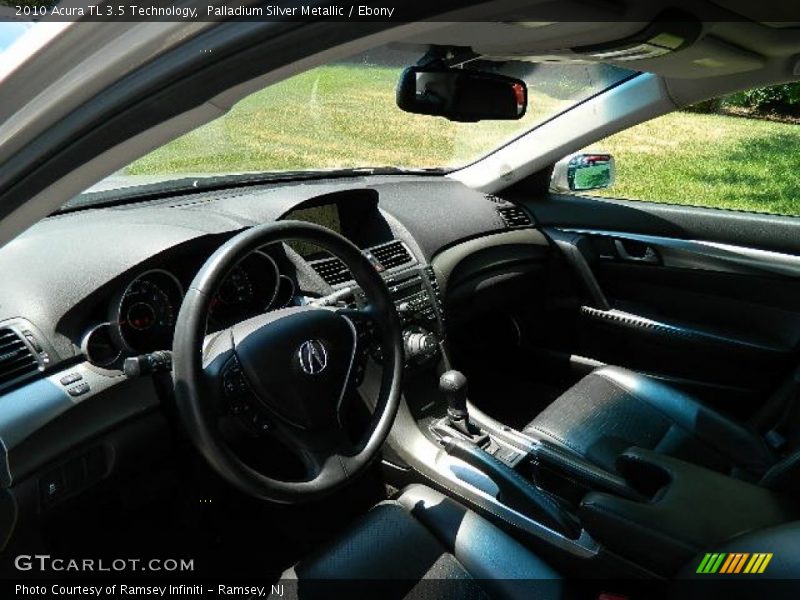 Palladium Silver Metallic / Ebony 2010 Acura TL 3.5 Technology