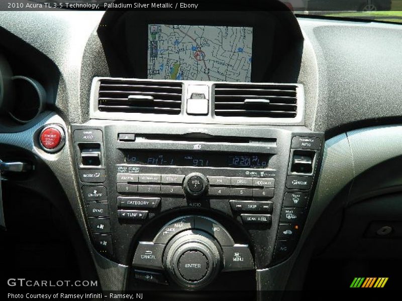 Palladium Silver Metallic / Ebony 2010 Acura TL 3.5 Technology