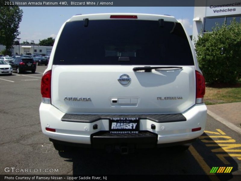 Blizzard White / Almond 2011 Nissan Armada Platinum 4WD